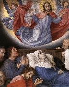 GOES, Hugo van der The Death of the Virgin (detail) oil painting artist